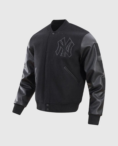 MLB New York Yankees Men's Black Varsity Jacket