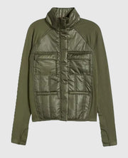 Women's Zella Hybrid Black Puffer Jacket