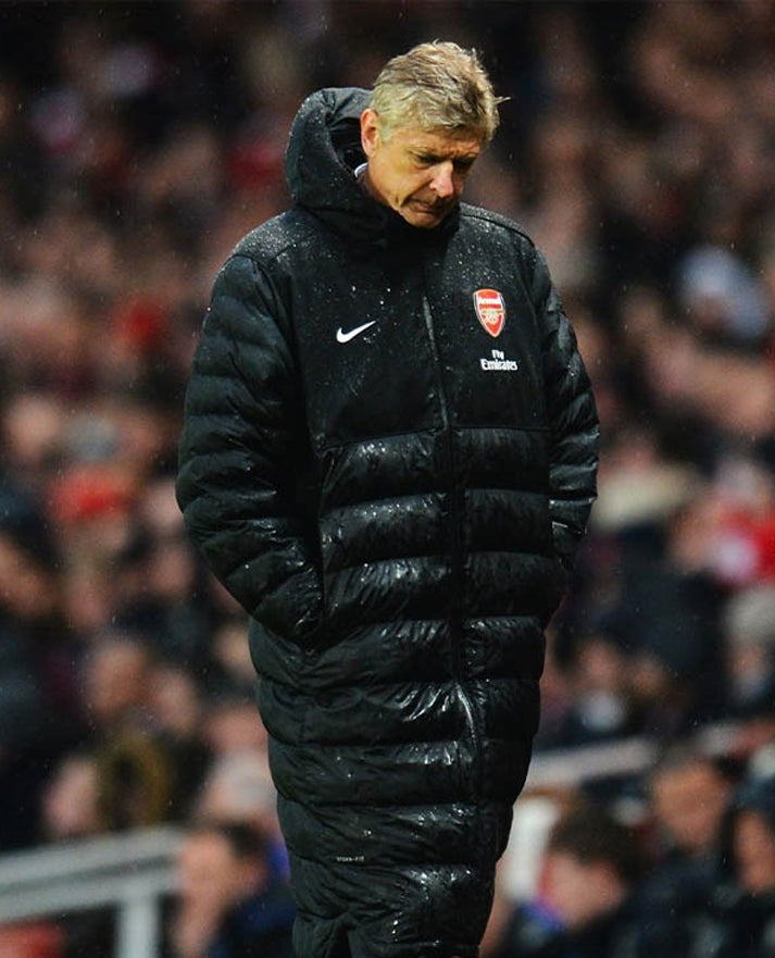 Arsene Wenger Long Black Puffer Coat