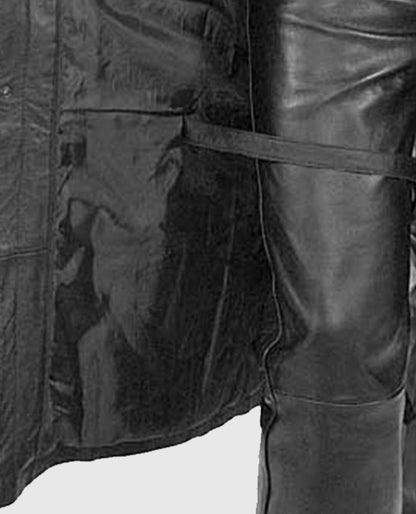 Men's Leather Duster Coat