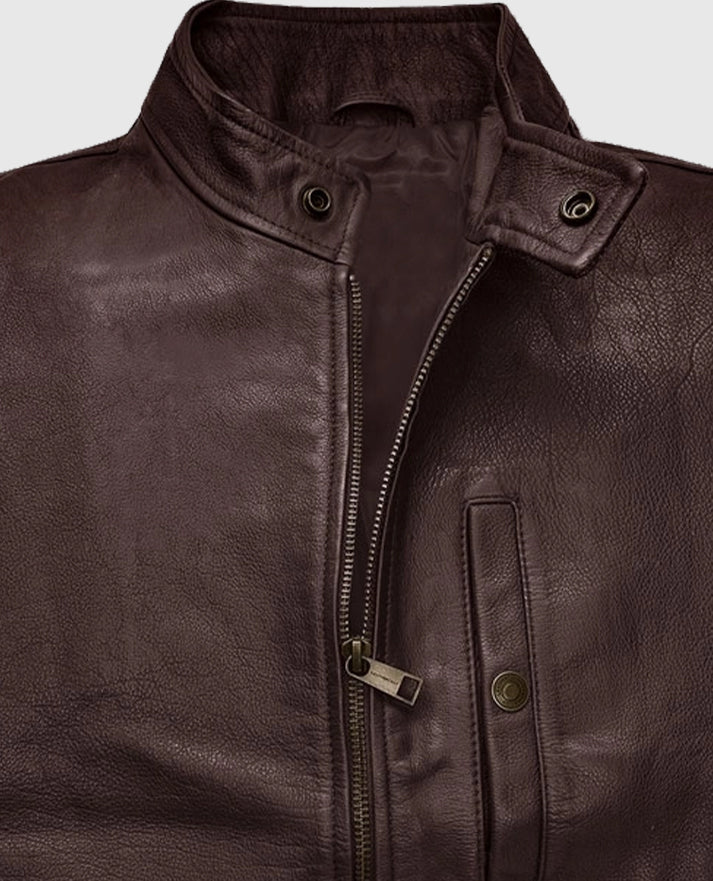 Men's Road Shaper Dark Brown Leather Vest