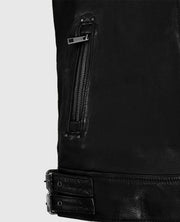 Falcon Black Rider Leather Jacket For Man