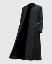 Neo Matrix Keanu Reeves Black Trench Coat