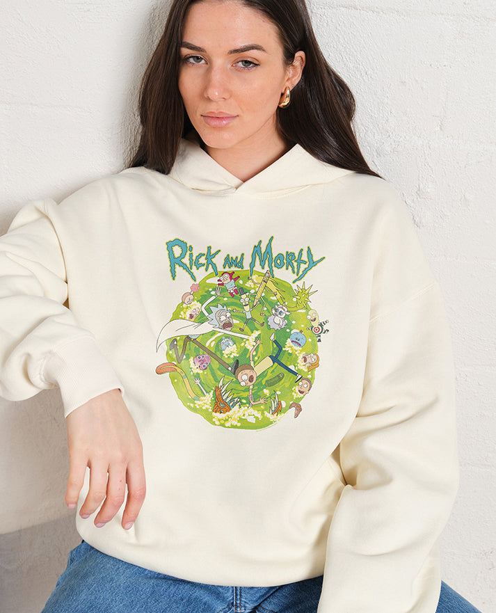 Rick and Morty Portal Collage Hoodie