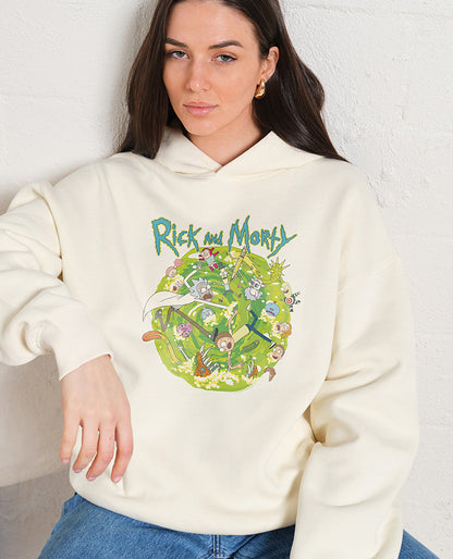 Rick and Morty Portal Collage Hoodie