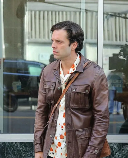 Sebastian Stan A Different Man Leather Jacket