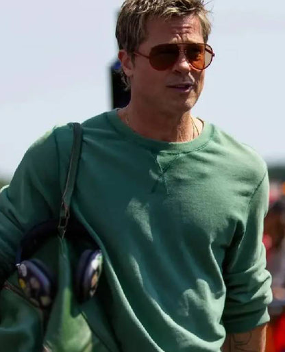 Brad Pitt F1 The Movie Green Sweatshirt