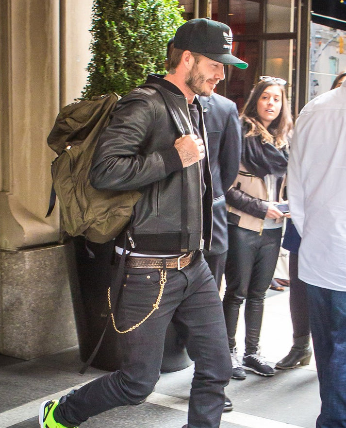 David Beckham Mercer Hotel NYC Leather Jacket