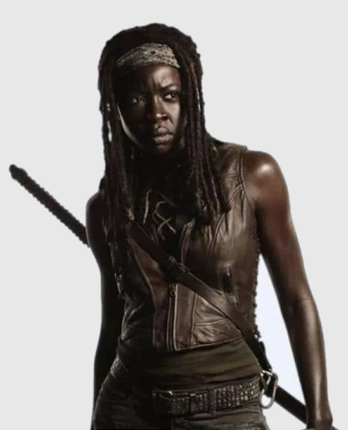 The Walking Dead Michonne Leather Vest for women