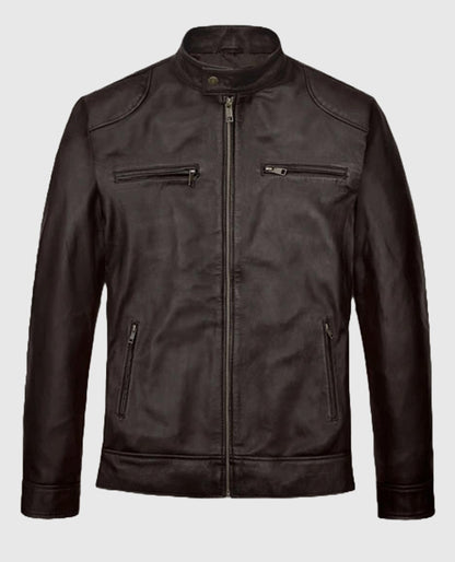 Michael Jordan Brown Leather Jacket
