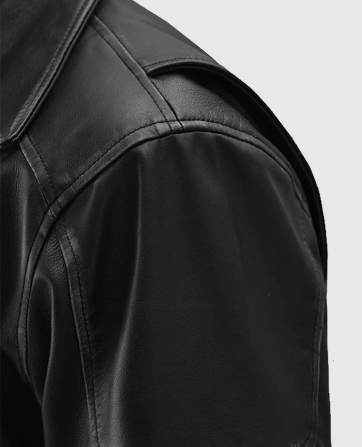 Men's Street Style Leather Biker Jacket