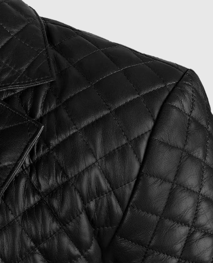 Men's Bocelli Quilted Leather Blazer
