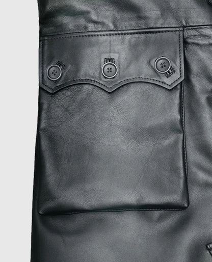 Metallic Lurex Gray Tom Hardy Trench Coat
