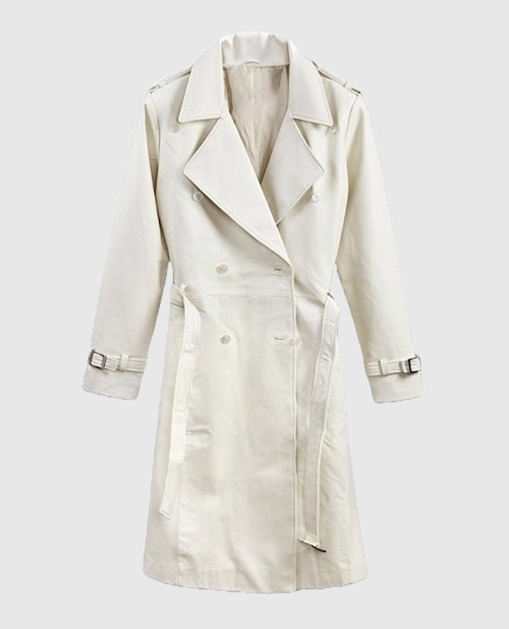 Vanessa Kirby Mission Impossible Fallout Leather Long Coat