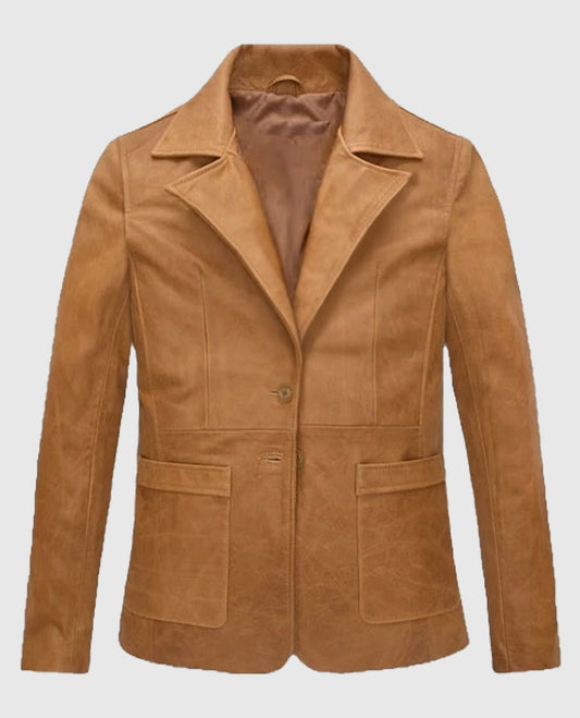 Jennifer Aniston Friends Season 5 Leather Blazer