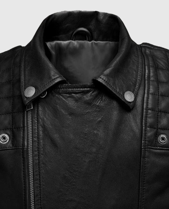 Men's Black Ironwood Biker Leather Jacket