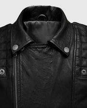 Men's Black Ironwood Biker Leather Jacket