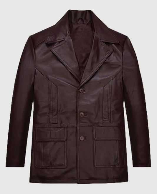 Johnny Depp Donnie Brasco Leather Blazer