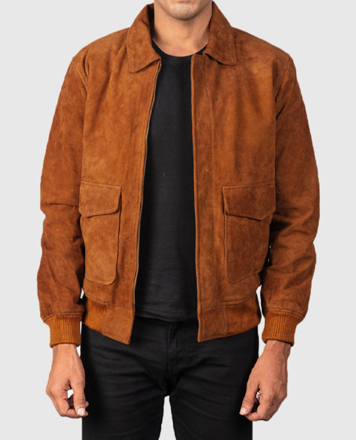 David Beckham Save Our Squad Suede Leather Jacket