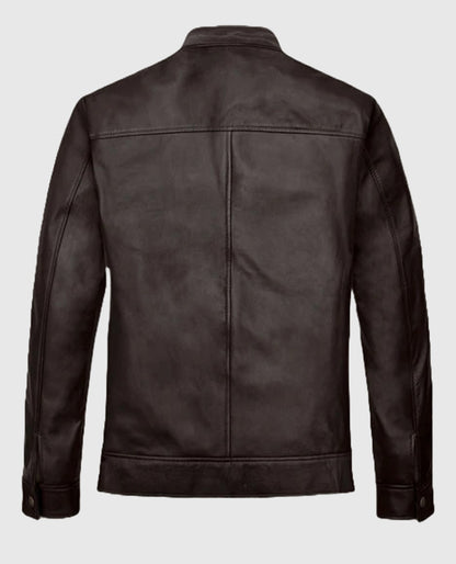 Michael Jordan Brown Leather Jacket