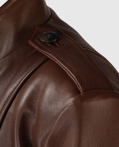 Spanish Brown Katherine Heigl Leather Jacket