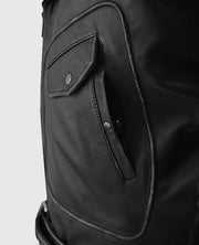 Men's Street Style Leather Biker Jacket