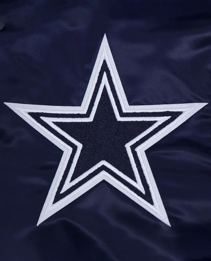 Dallas Cowboys Mashup Classic Rib Satin Jacket