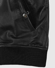Men's Leather MA-1 Bomber Jacket
