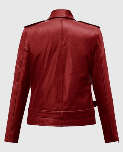 Emilia Clarke Last Christmas Leather Jacket