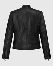 Carrie Anne Moss The Matrix Resurrections Leather Jacket