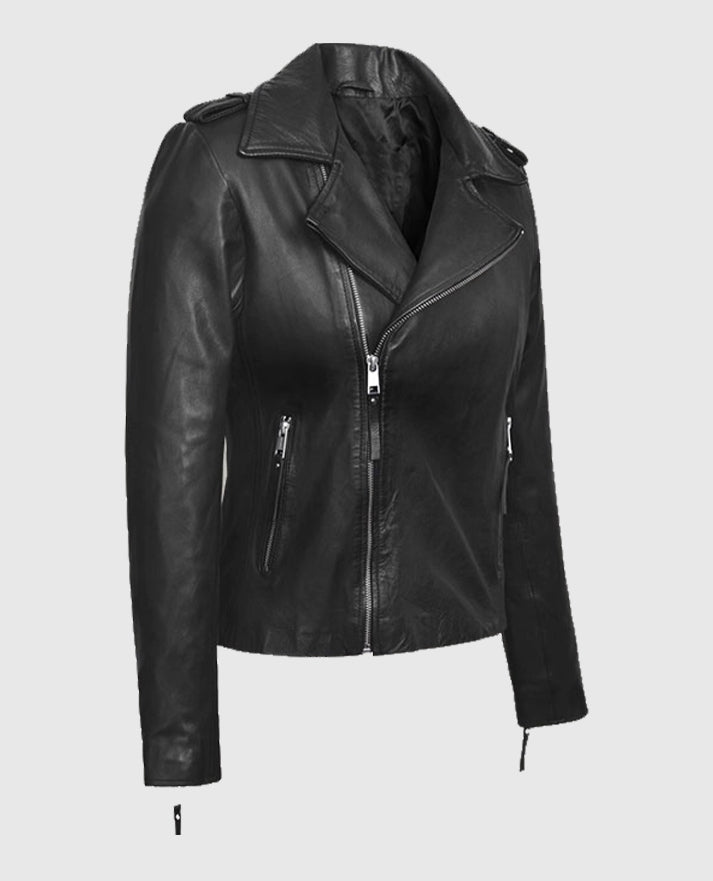 Elsa Pataky Biker Leather Jacket