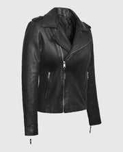 Elsa Pataky Biker Leather Jacket