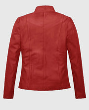 Whitney Houston Red Leather Jacket