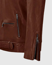 Men's Tan Rutland Riding Leather Jacket