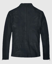 Jim Carrey Blue Leather Jacket