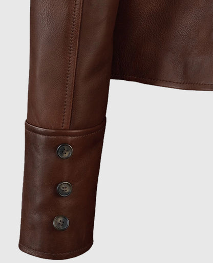 Spanish Brown Katherine Heigl Leather Jacket