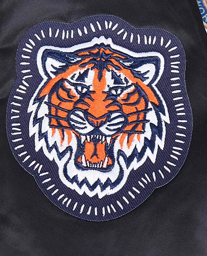 Detroit Tigers Diy Pick Stitch Classic Rib Satin Jacket