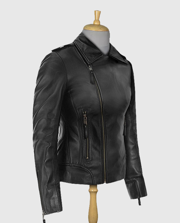 Jennifer Aniston Black Leather Jacket