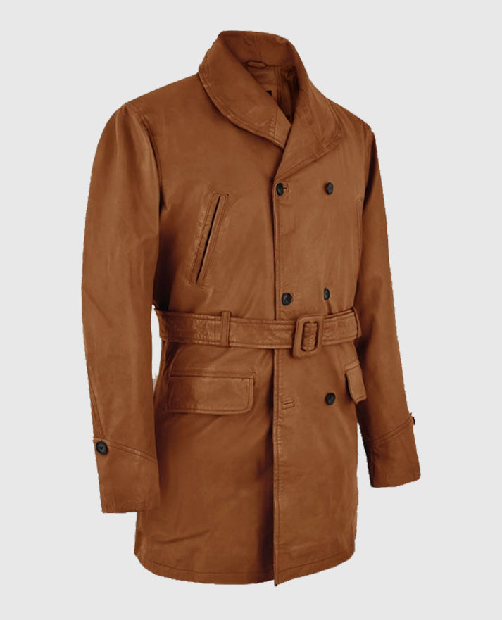 Brad Pitt Legends of the Fall Leather Trench Coat