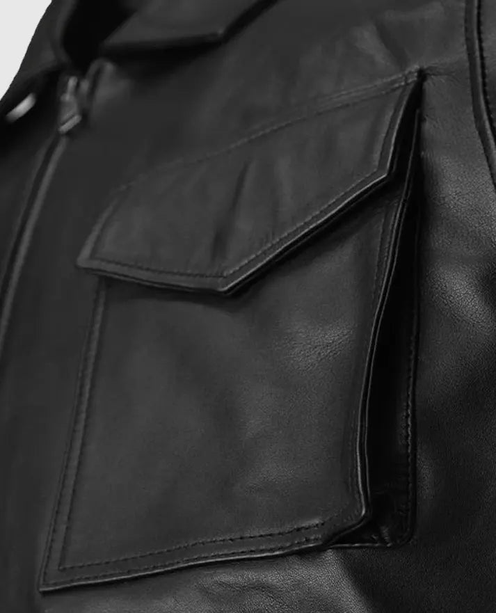 Robert Pattinson 2020 Paris Fashion Show Leather Jacket