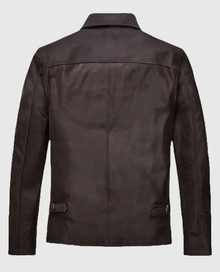 Sam Worthington Kidnapping Mr Heineken Leather Jacket