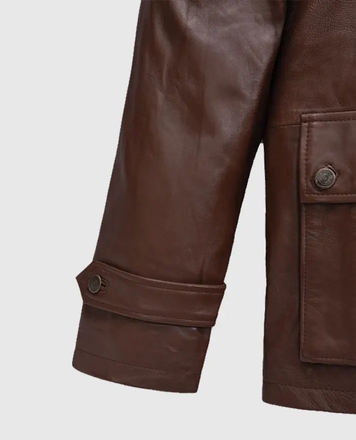 Sebastian Stan A Different Man Leather Jacket