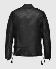Triple H Black Leather Jacket