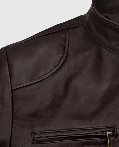 Michael Jordan Brown Leather Jacket
