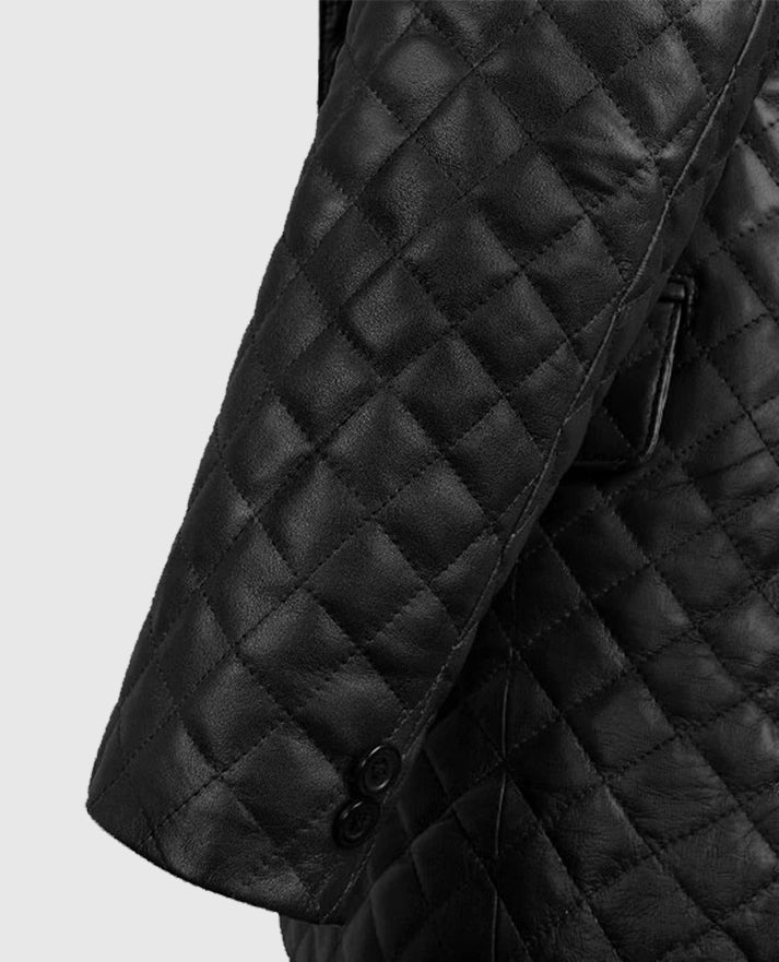 Men's Bocelli Quilted Leather Blazer