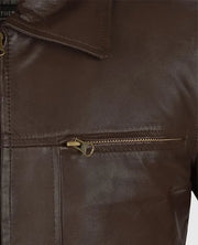 Leonardo DiCaprio Inception Brown Leather Jacket