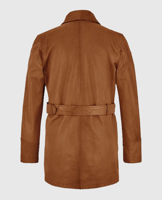 Brad Pitt Legends of the Fall Leather Trench Coat