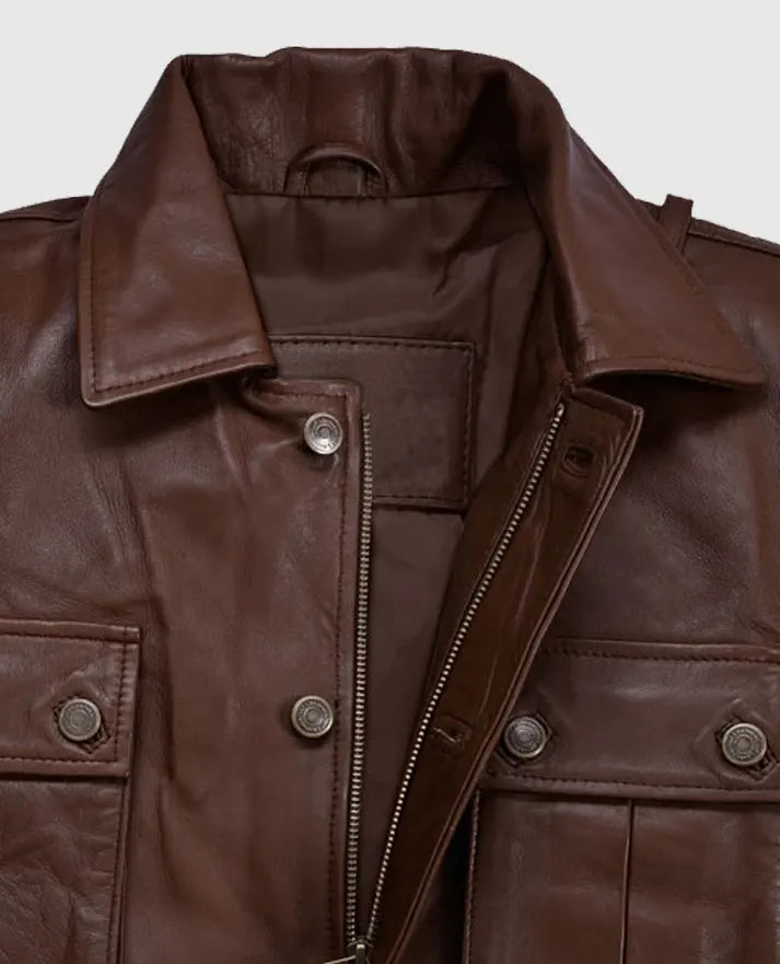 Sebastian Stan A Different Man Leather Jacket