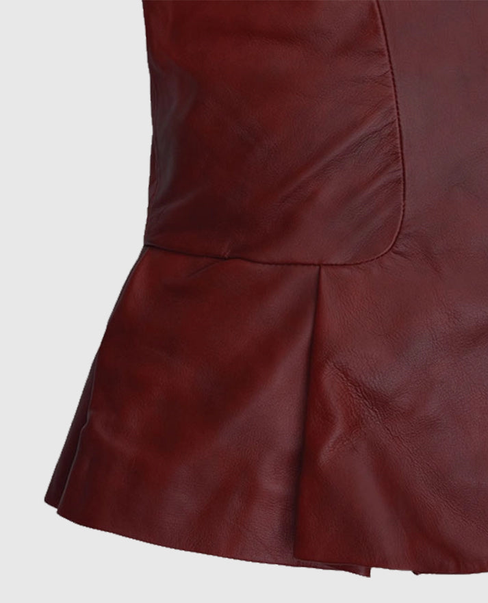 Katherine Heigl  Spanish Red Leather Jacket