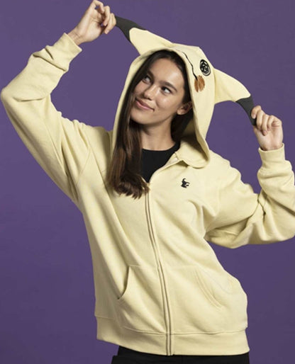 Mimikyu Themed French Terry Zip-Up Hoodie